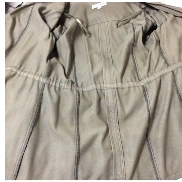KNOX ROSE Embroidered Sleeve Detail, Cinched Waist, Drawstring Jacket Size Large - Picture 5 of 8